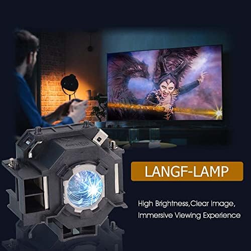 LANGF ELPLP68/V13H010L68 Замена на проекторот за замена на ламбата со куќиште за Epson Powerlite Home Cinema 3010 3010E 3020 3020E