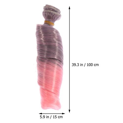 Алатки за sewacc 10 парчиња за рачно занаетчиски занаетчиски волна имитација DIY кукла перика додатоци додатоци во боја Температура висока