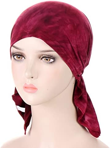 Врза за боја, турбан, женски етнички етнички коса, ги опфаќа главите на главата, хемо -капи, долга коса, лежерна широкопојасна