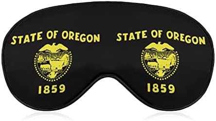 Знаме На Државата Орегон Маска За Спиење Мека Маска За Очи Пренослива Маска За Очи Со Прилагодлив Ремен За Мажи Жени