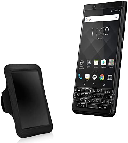 Case Boxwave Case for BlackBerry Keyone - Спортски амблем, прилагодлива амбалажа за тренинг и трчање за BlackBerry Keyone - Jet Black