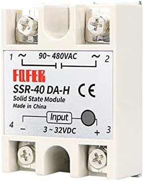 Hifasi 1PCS Solid State Relay SSR-10DA-H 10A всушност 3-32V DC-90-480V AC SSR 10DA 15DA 25DA 40DAH Реле