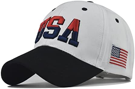 Американски знаме капи за мажи жени тим во САД безбол капа, прилагодлив поло