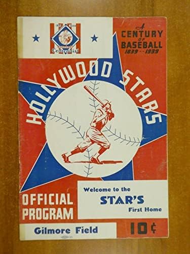 1939 Холивуд против Сиетл П.Ц.Л. Програма за бејзбол - програми за НФЛ