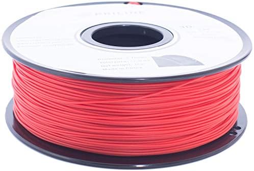 Priline PETG-1KG 1,75 3D филамент за печатач, димензионална точност +/- 0,03 mm, 1Kg spool, 1,75 mm, црвено