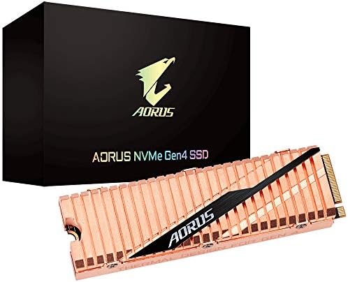 Gigabyte Aorus Nvme Gen4 M. 2 2TB PCI-Express 4.0 Интерфејс Игри Со Високи Перформанси, Цело Тело Бакар Топлина Распрскувач, Toshiba 3D NAND,