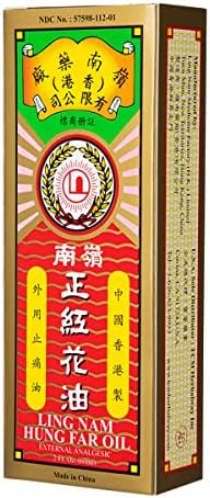 Линг Нам обесена ФА црвен цвет Надворешно аналгетичко масло, едноставни соеви на грб со модринки, автентичен американски увоз 60 мл