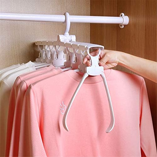 Шозафија мултифункционални закачалки за костуми за организирање на плакарот или виси суви алишта, преклопување на мулти -слој облека закачалки