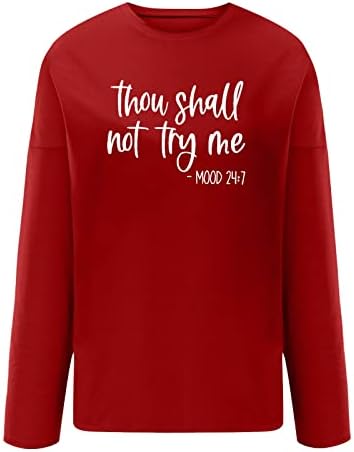 Womenените пулвер џемпер плус големина на новини печатени врвови на врвови со лебава лабава маици со долги ракави со изреки со изреки