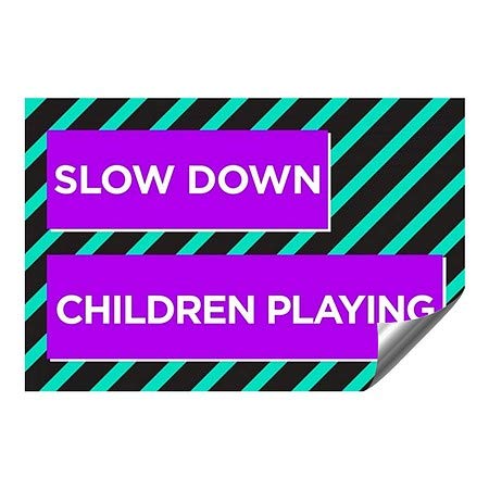 „Забави деца кои играат-модерни блок“ Тешки индустриски самолепливи алуминиумски wallидови | 48 x32