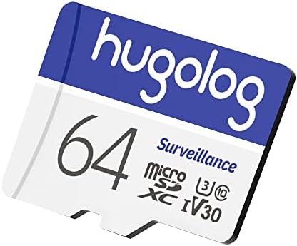 Hugolog 64gb Micro SD Картичка, Micro SDXC UHS-I Мемориска Картичка За LaView Камера-95MB/s, 633X, U3, C10, Целосна HD Видео V30,