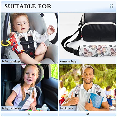 Пеперутки крилја ленти за седишта за автомобили за бебиња за деца 2 парчиња ленти за седишта за автомобили, перничиња за перничиња за заштита