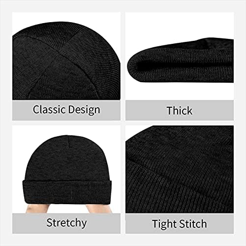 Cwokakde Fairleigh Dickinson Logo Logo Print Beanie плетена капа волнена капа топла мода на отворено плетено капаче унисекс