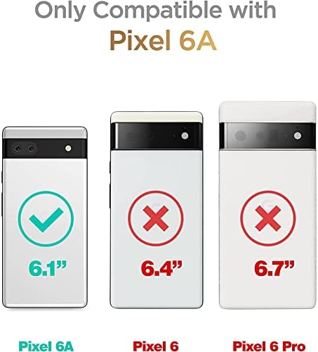 LSL За Google Pixel 6a Телефон Случај, Тешки Пад Заштита Пиксел 6а Случај, Солиден Шок Отпорни Заштитни Телефон Покритие