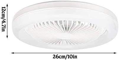 Современ вентилатор на таванот со светла - затворена светлина на вентилаторот со низок профил скриен електричен тивок вентилатор со со далечински