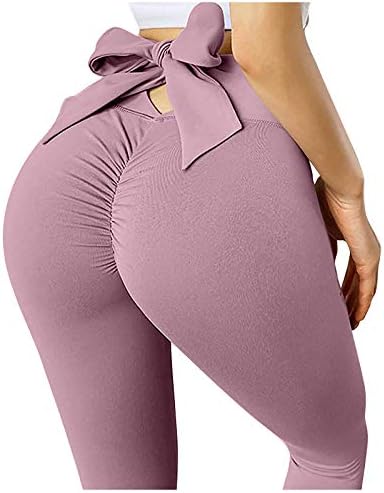 Тренингот хеланки за жени боја еластична јога мода дами фитнес трчање кревање на колкови панталони тренингот за тренингот со ребрести