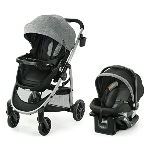 Грако режими Прајмет Травел систем, вклучува шетач за бебиња со вистински режим на детска количина, реверзибилно седиште, едната рака,