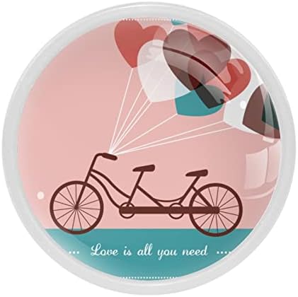 Tboobt 4 Пакет-Кабинетот Хардверски Копчиња, Копчиња За Кабинети И Фиоки, Фарма Салон Рачки, Денот На Вљубените Велосипед Балон
