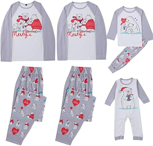 Божиќно пижама дното за семејна Божиќна карирана печатена дневна облека Божиќно семејство што одговара на пижами со долг ракав