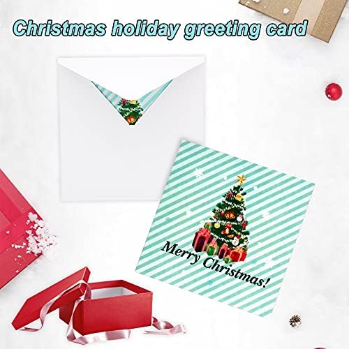 Почекајте картичка со 3Д честитка за божиќна картичка со плик