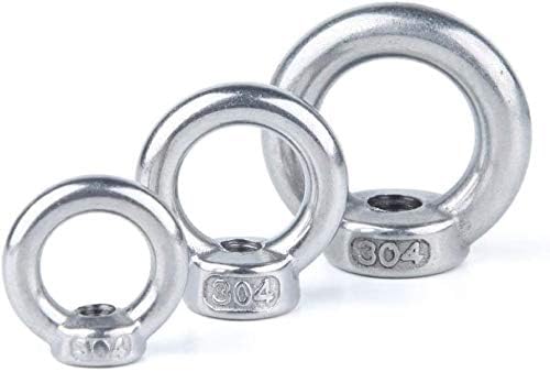 Syzhiwujia завртка и орев сет 304 прстен од не'рѓосувачки челик, прстен орев, прстен завртка навртка на орев M5 завртка и орев)