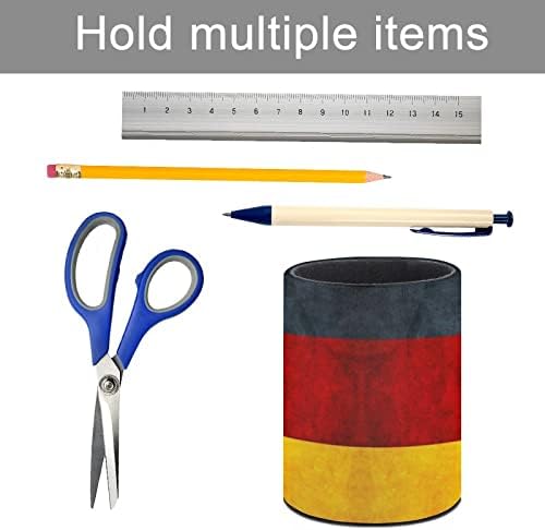 Германско знаме печатено пенкало за молив за молив за организатор на биро за шминка за четка за четки за домашна канцеларија
