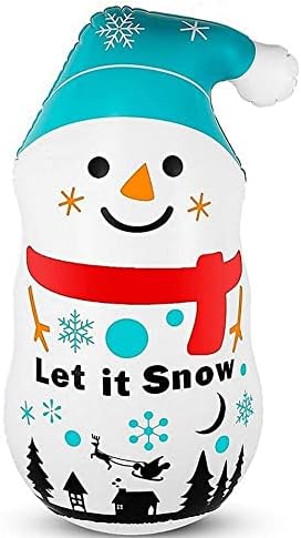 Божиќни украси на надувување на есл, надворешни Божиќни надуени снежни снежни луѓе, божиќна декорација реквизити играчки Божиќна градина декорација