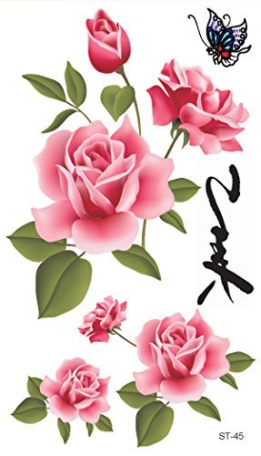 Superb® Привремени Тетоважи-Розови Рози