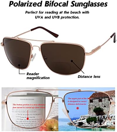 Окепар Поларизирани Бифокални Очила За Сонце Читатели
