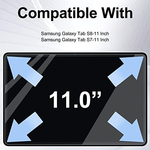 XINWOTUO [2PCS Samsung Galaxy Tab S8/ Galaxy Tab S7 11-инчен заштитник на екранот, заштитник на екранот против сина светлина и анти-сјај