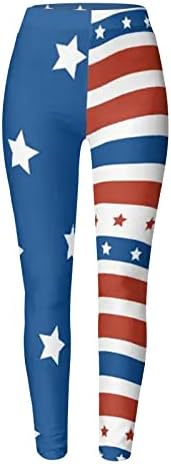 Миашуи Мали Девојчиња Јога Панталони Големина 5 Трчање Американско Патриотско Пилатес Знаме За Јога Хеланки Лабави Јога Панталони За