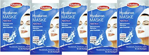 Шајбенс хијалуронска маска - Длабоко хидратација на лицето 5 пакувања x 2 | Германија