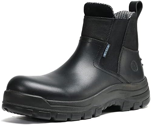 Работни чизми за Rockturtle за мажи, меки пети водоотпорни чизми за работа, отпорни на лизгање на лизгање статичко дисипативни чевли за