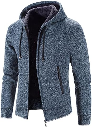 Beuu џемпер кардиган јакни за мажи, есен зимски патент кариран стол палто крпеница топла тенка обична надворешна облека доцна