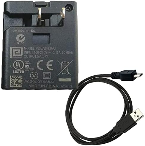 Адаптер за исправен 5V AC/DC + микро USB кабел за полнење компатибилен со Boifun VB-603 B300 Видео безжичен PTZ монитор за бебиња со 5 инчи 1080p