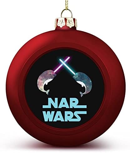 Starвездени небо нарковални божиќни топки украс распрскувано за привлечност Божиќно дрво виси декорација