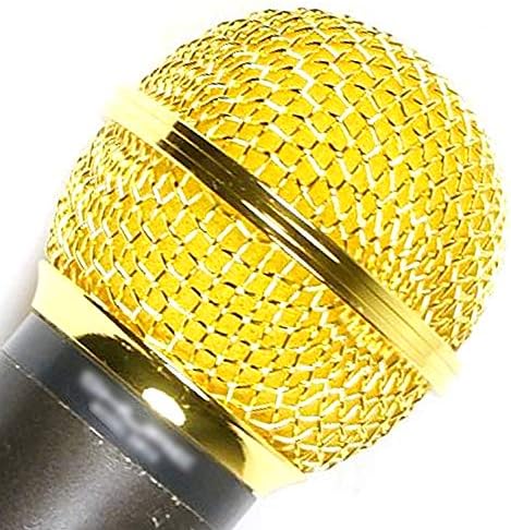 Перформанси плус златен микрофон за ветробрани 2 пакувања | Е во согласност со спецификациите на OEM SM58 OEM