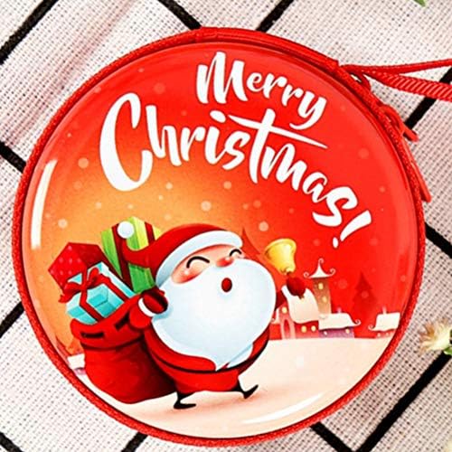 УПКОХ 12 парчиња Божиќна Торба За Складирање Лимени Плочи Чанта За Монети Чанта За Цртан Филм Торба За Складирање Подароци Божиќно Дрво Висечки