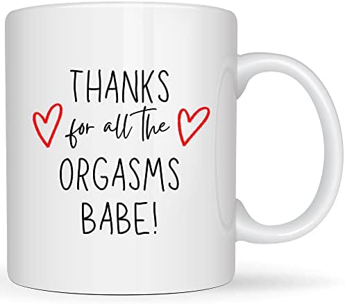 Ви благодариме за Сите Оргазми Срциња 11оз Шолја За Кафе Сексуална Новина Шолја Смешна Кригла Комична Хумористична