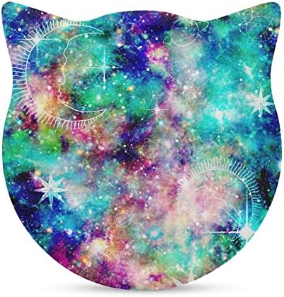 Галакси Астрологија Печати Каваи Мачка Керамички Подлоги Абсорбента За Пиење Чаша Мат Заштита На Масата