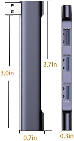 USB Центар За Лаптоп 4-Порта, Пренослив USB 3.0 ЦЕНТАР USB Сплитер, Usb Мултипорт Адаптер Експандер За Macbook Air/Pro, Лаптоп, КОМПЈУТЕР,