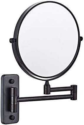 ZSHYP Суета Огледало Ѕид Монтирање, Шминка Огледало Козметички Огледало 360 Ротирачки 3x Зголемување Двострано Продолжување