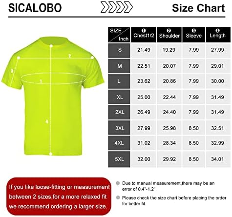 Сикабо 2 парчиња со голема видливост на мажите со голема видливост на кратки ракави, маици, здраво за безбедност на градежништво