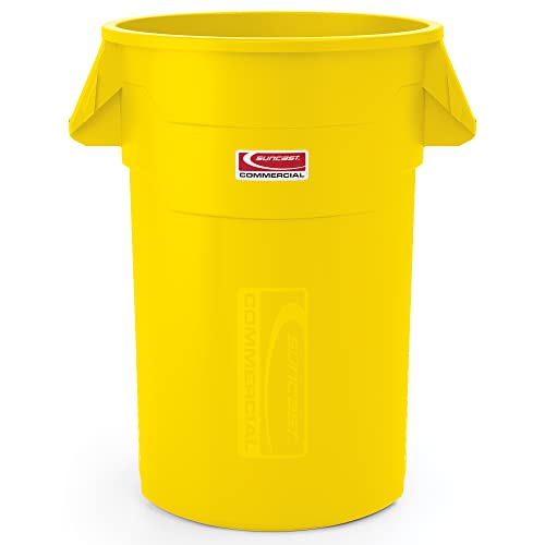 Комерцијални производи Suncast 44 галон комунални отпадоци, жолти