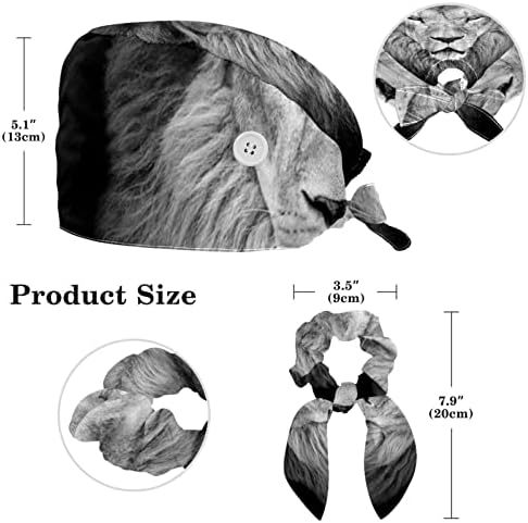 Womenенски и машки хируршко капаче со лак за лавана глава за лав со една големина со една големина