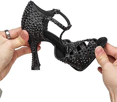 Dkенски сатенски чевли за танцување на сатенски танцувани чевли за танцување, вежбање чевли за танцување модел YCL379