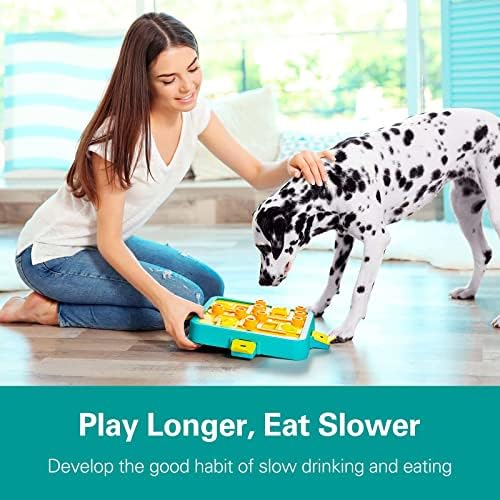 Играчки за загатки за кучиња од пикс, ниво 3 во 1 интерактивни играчки за миленичиња третираат фидери за игри со храна, обука