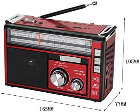 LMMDDP Triple-Band Radio Vintage Protable Plug-In Bard Sonder FM Semiconductor Radio