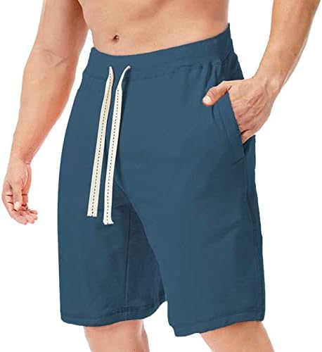 Флорални шорцеви мажи летни обични атлетски шорцеви на плажа, цврсти спортови за спортови, постелнина панталони и кошула