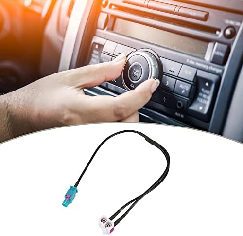 X Autohaux Car Truck Radio Auto Antenna Type B Double Socket RCD510 RNS510 RCD310 Aerial Connecter Connecter Connector FM AM Stereo